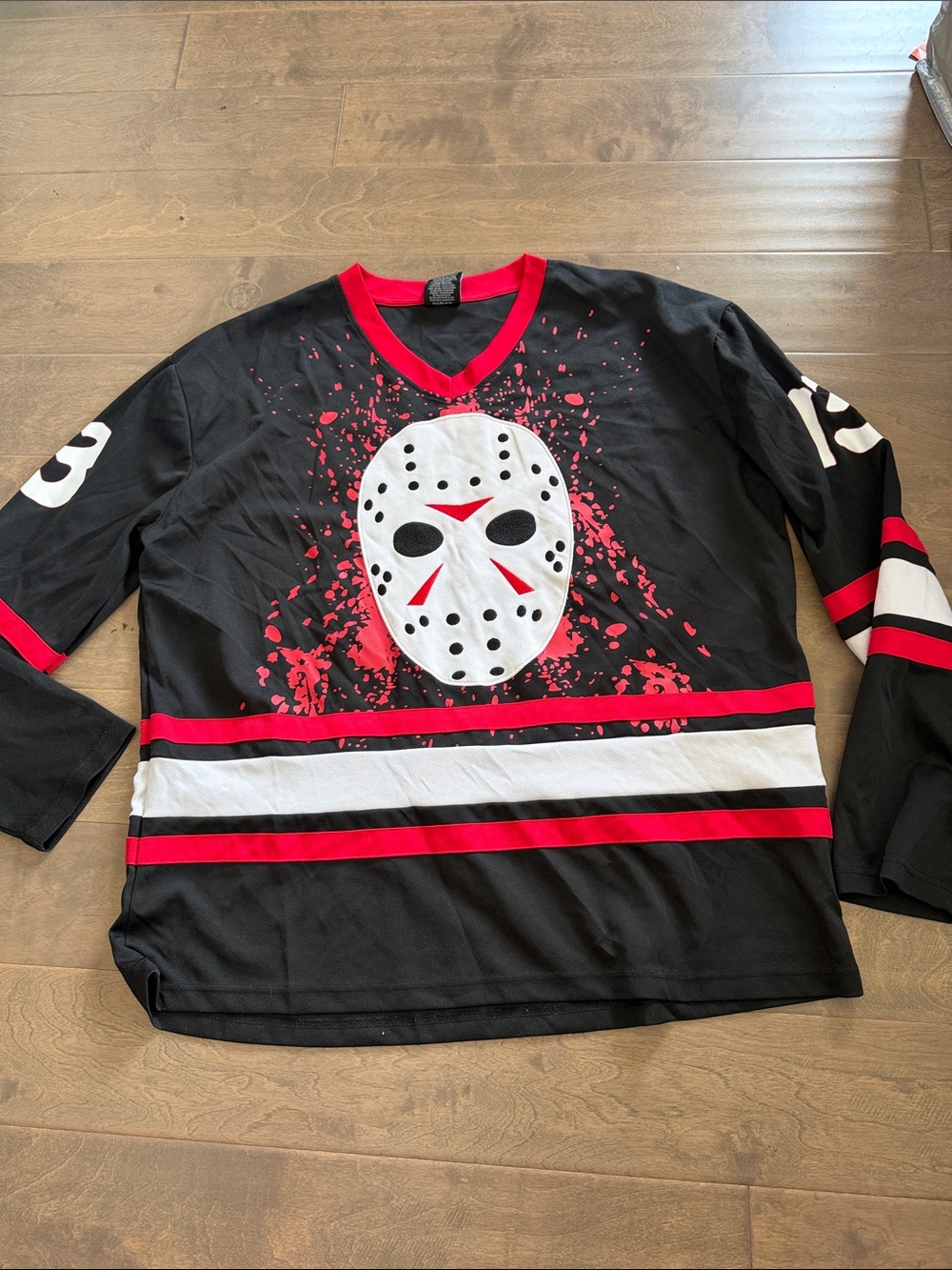 Friday the 13th Hockey-Style Top with Mask Graphic